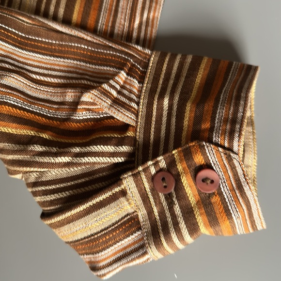 NWT Rena Rowan Linen Top Bark Multicolor 10P - Picture 9 of 13